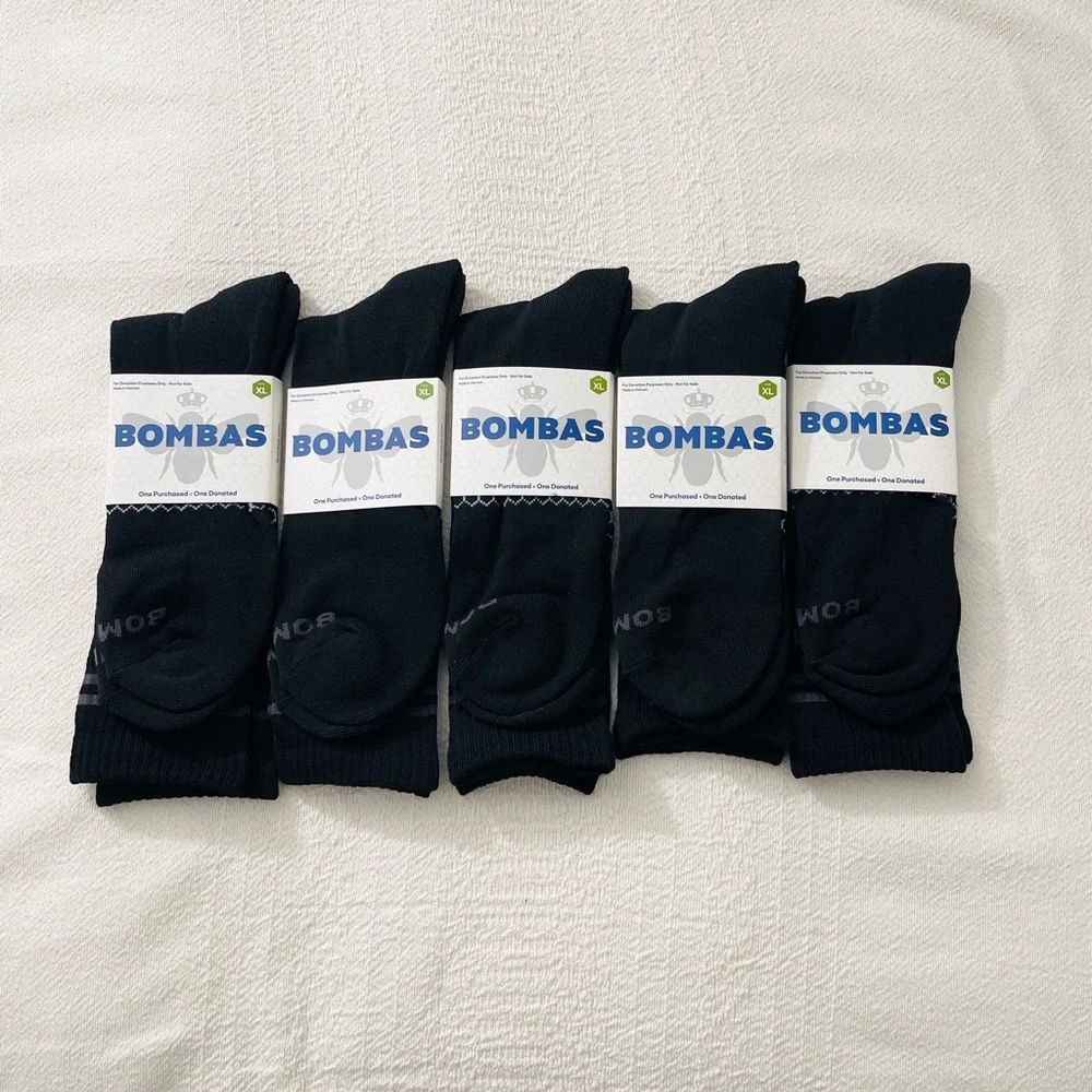 NWT Bombas 5 Pairs Bundle Pack Men’s Size XL Socks